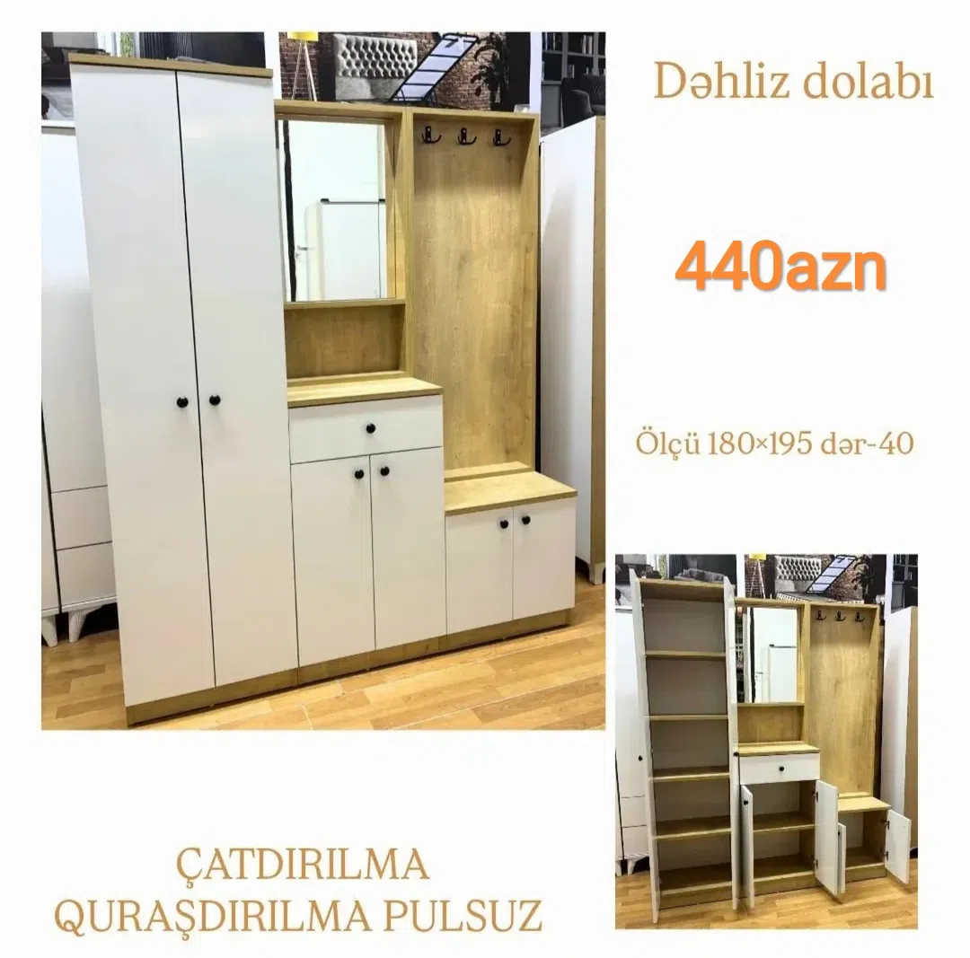 Dəhliz mebeli, ölçü 180x195x40 sm — şəkil 1