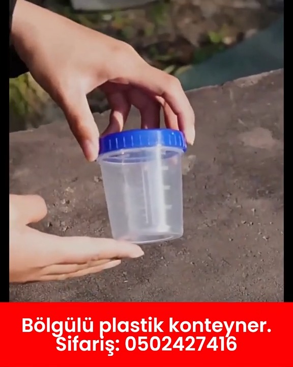 120 ml ölçü bölgülü plastik konteyner - Tenderyard