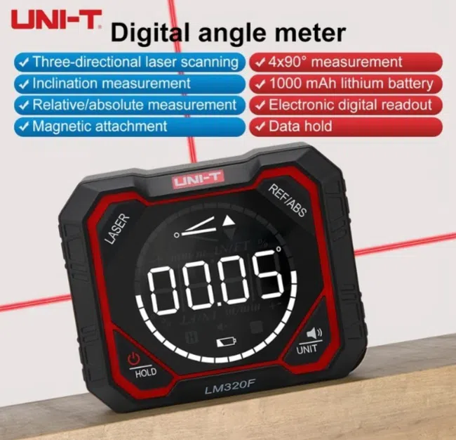 Digital inclinometer UNI-T LM 320E - Tenderyard