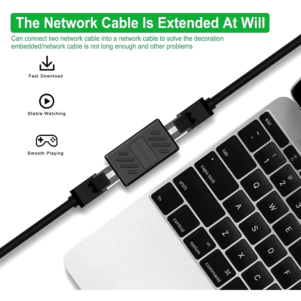 Соединитель RJ45 Ethernet-удлинитель 1000 Мбит/с — şəkil 6