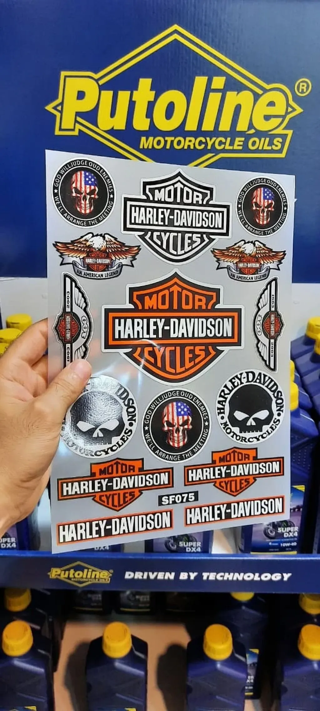 Harley-Davidson themed sticker set (SF075) - Tenderyard