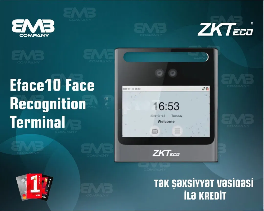 ZKTeco Eface10 Face Recognition Terminal - Tenderyard