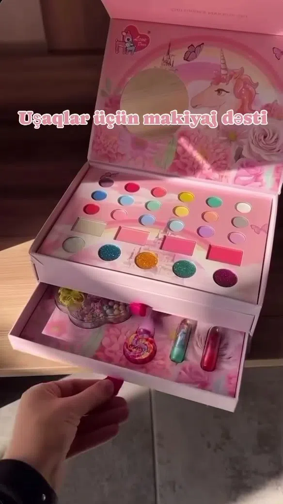 Uşaqlar üçün kosmetik oyuncaq makiyaj dəsti — şəkil 11