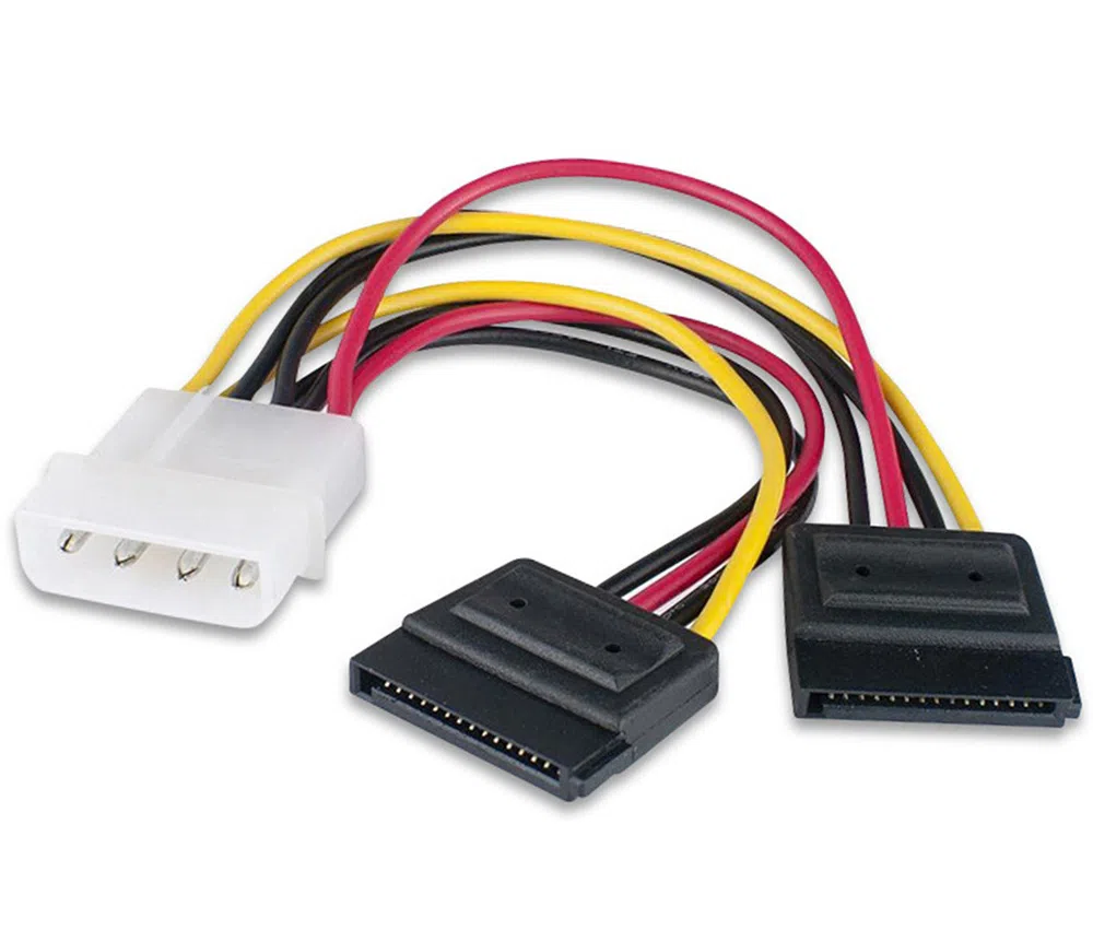 IDE Molex 4 pin to 2 x SATA power cable — şəkil 1