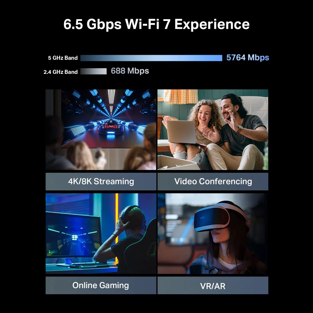 TP-Link Archer BE400, Wi-Fi 7 Router, BE6500 — şəkil 6