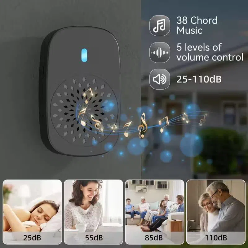Wireless Doorbell Set | Simsiz Qapı Zəngi Dəsti — şəkil 9