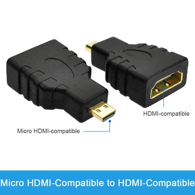 Micro HDMI-compatible To HDMI-compatible Adapter — şəkil 1