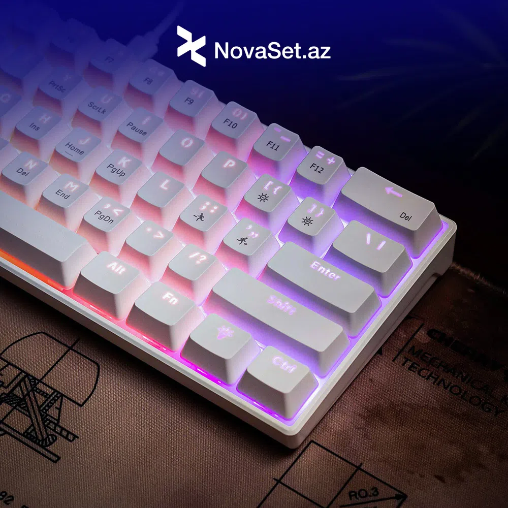 Mexaniki Gamer Klaviaturasi (Yeni, Qutuda) — şəkil 3
