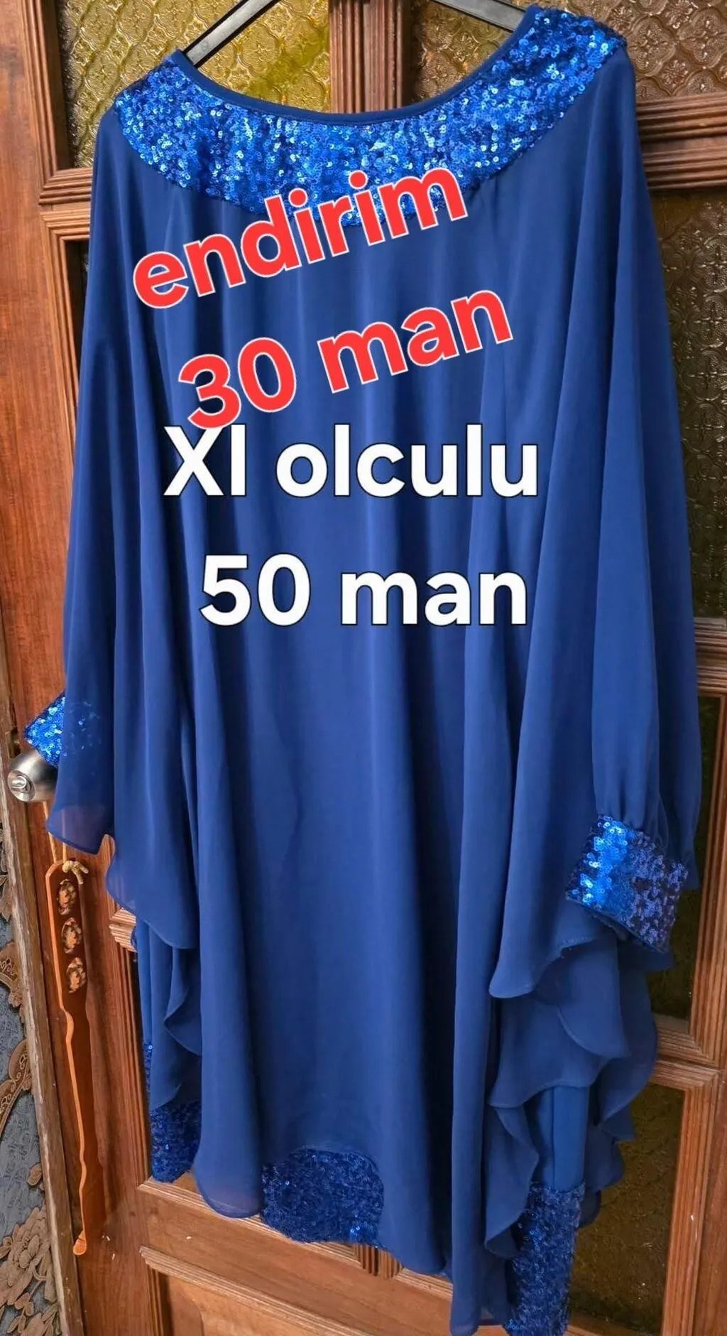 Qadın köynəyi, Açıq göy rəng, XL ölçü - Tenderyard