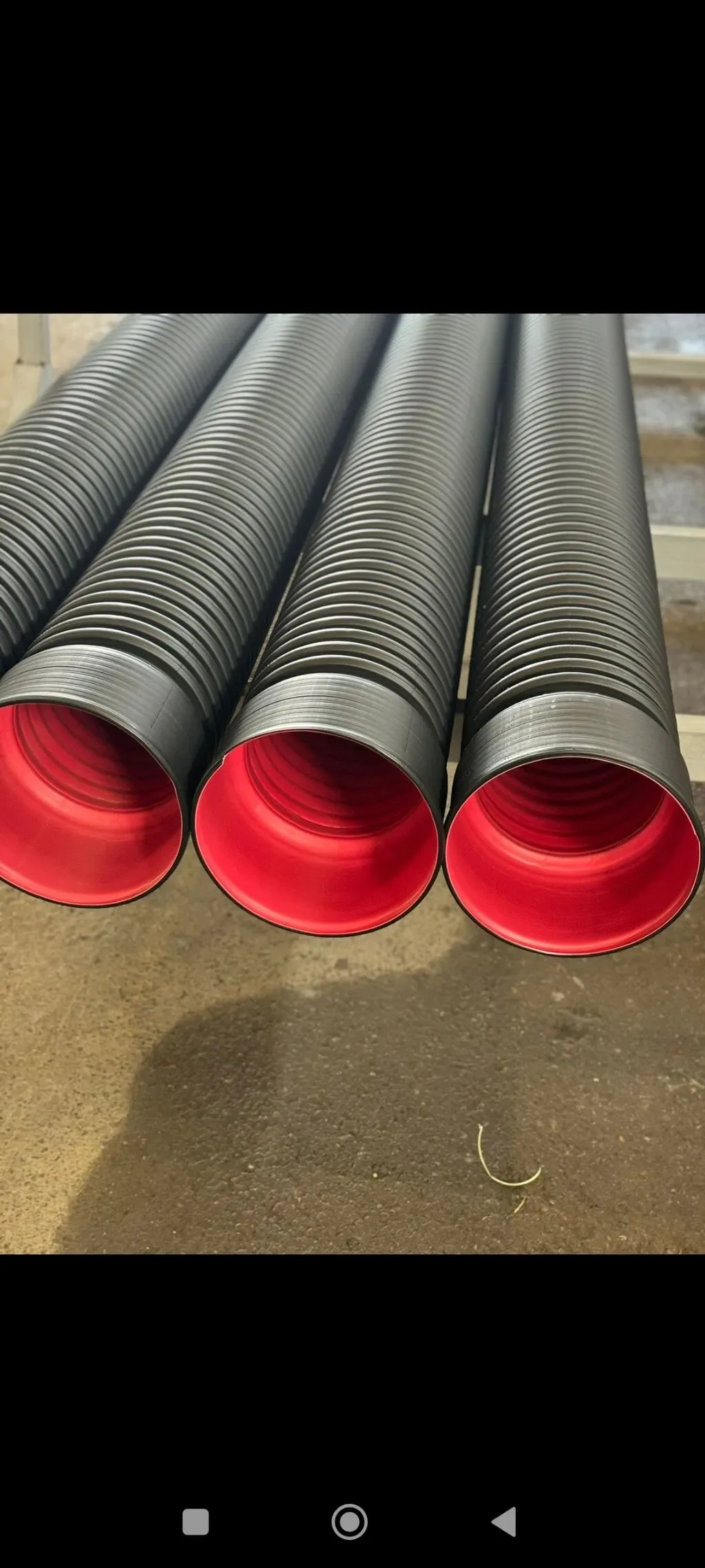 Kanalizasiya borusu, Qofralı, Plastik, 3 mm