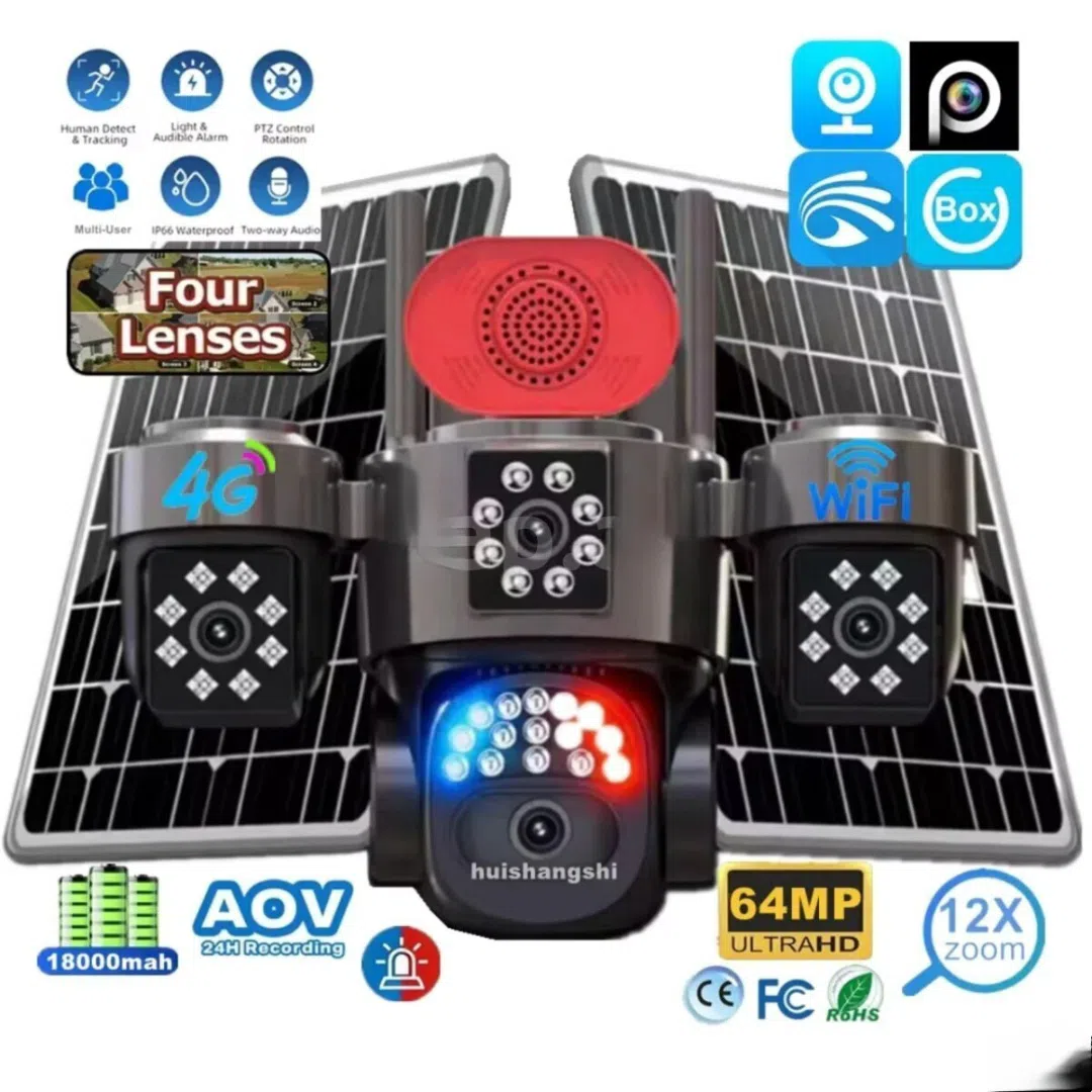 4G Sim kartlı Solar 360°FHD Kamera - Tenderyard