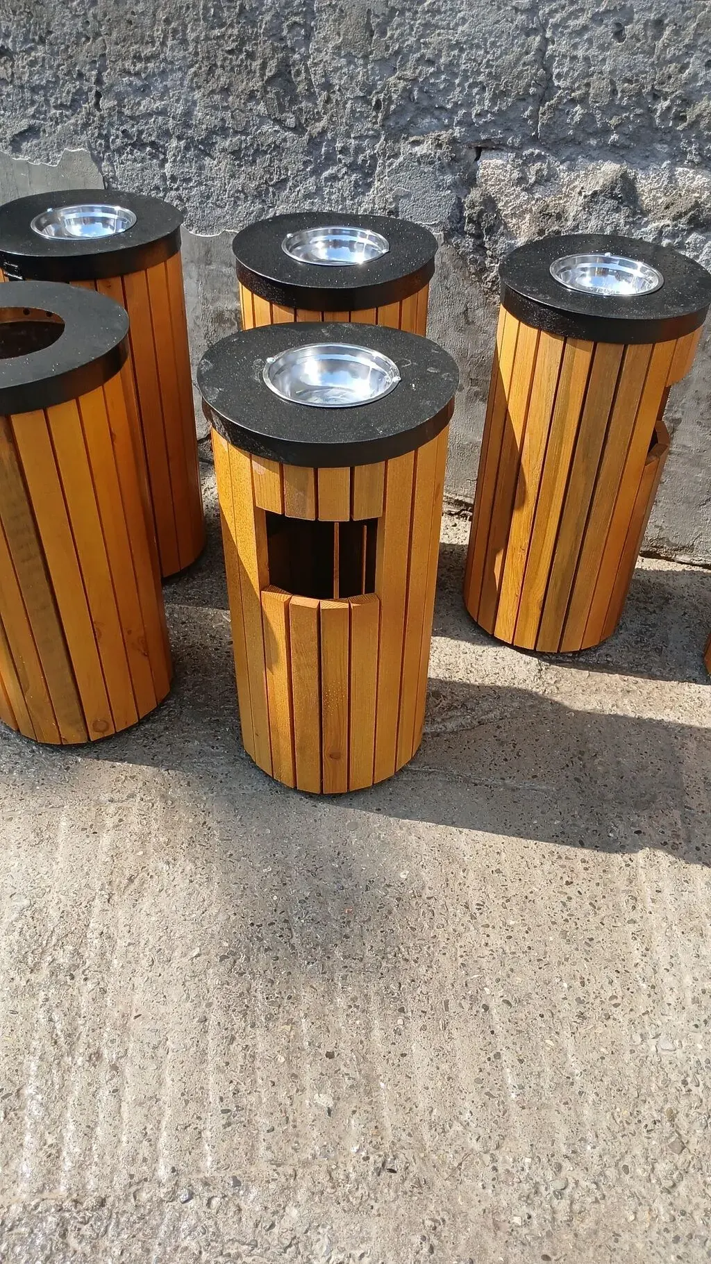 Zibil vedrəsi Silindr, Taxta material - Tenderyard