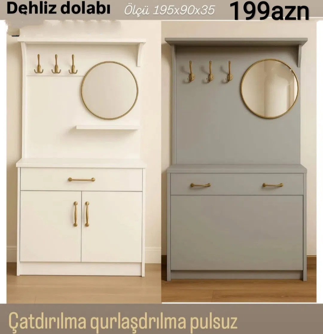 2 qapılı dolab