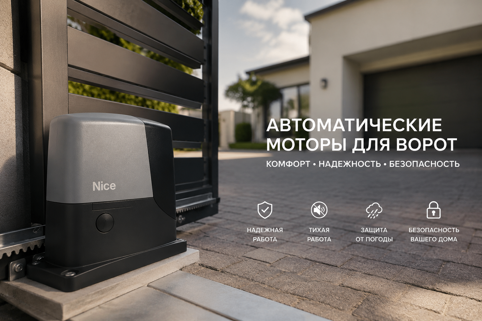 OneDoors sürüşkən darvaza mühərriki
