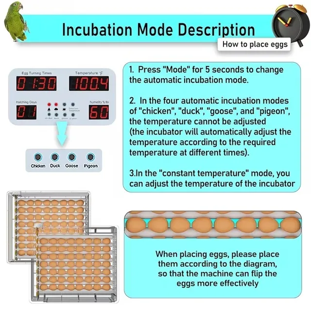 64 yumurtalıq avtomatik inkubator — şəkil 8