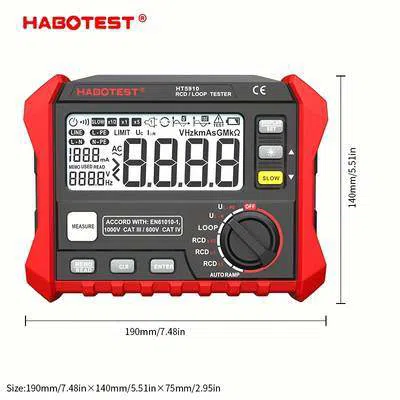 Habotest HT5910 RCD və Loop Test Cihazı — şəkil 12