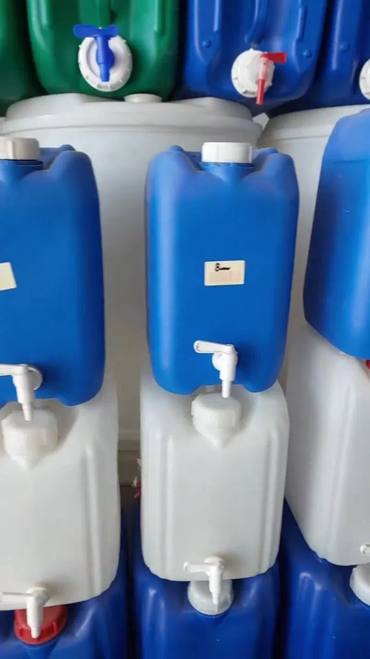 Kranlı plastik kanistr, 10-150 litr, HDPE material — şəkil 2