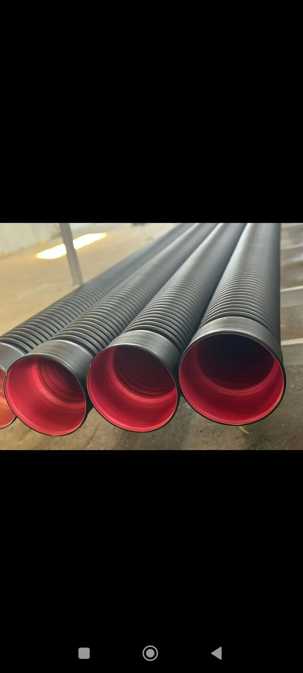 Kanalizasiya borusu, Qofralı, Plastik, 3 mm