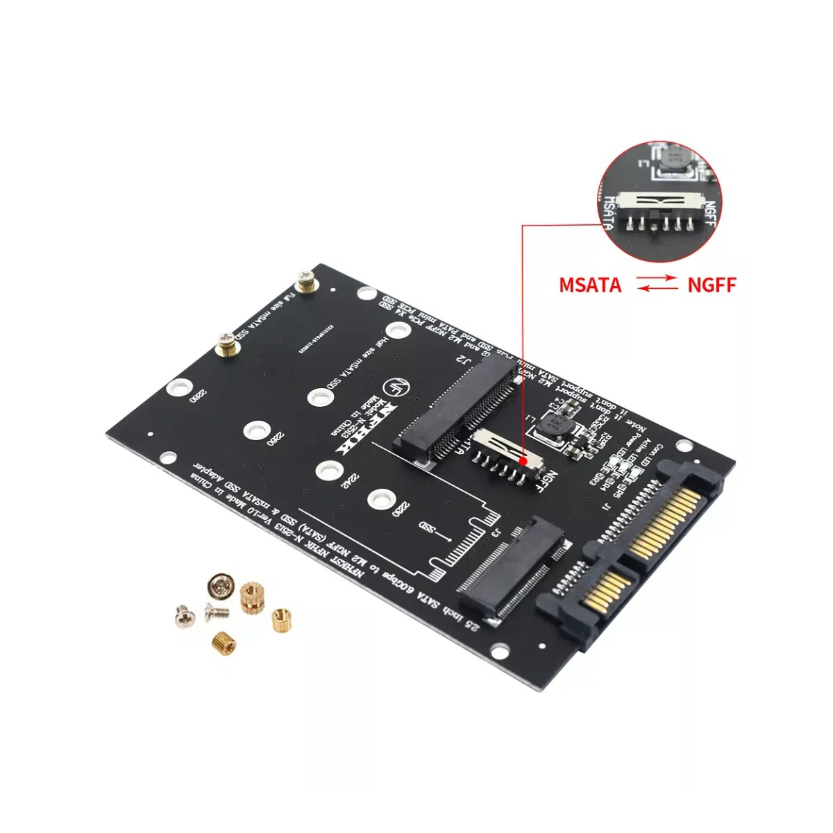 M.2 MSATA to SATA 2.5 inch Adapter — şəkil 7