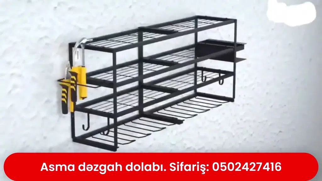 Asma dəzgah dolabı, divara montaj olunan alət şkafı - Tenderyard