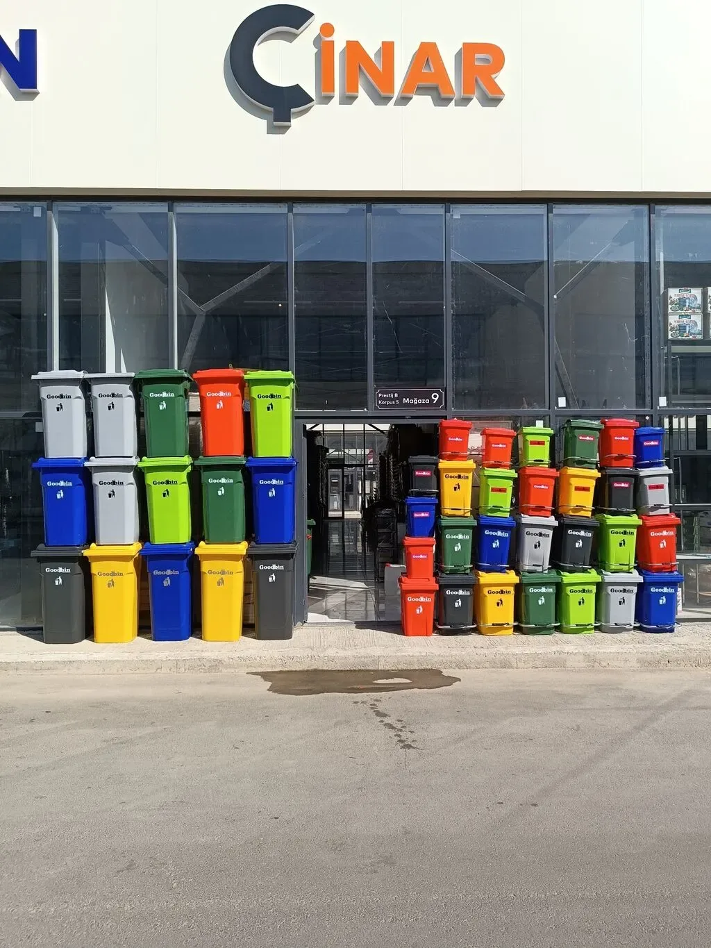 Zibil vedrəsi Düzbucaq, ABS plastik material - Tenderyard