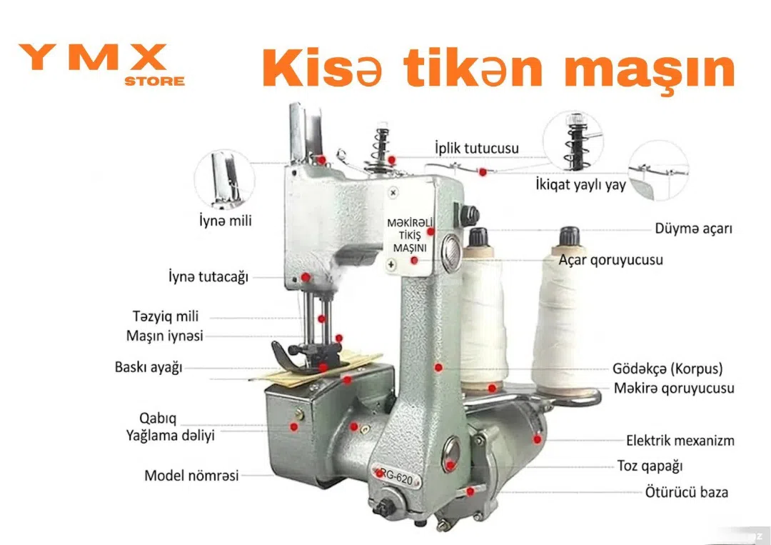 Sənaye tipli kisə tikən maşın — şəkil 3