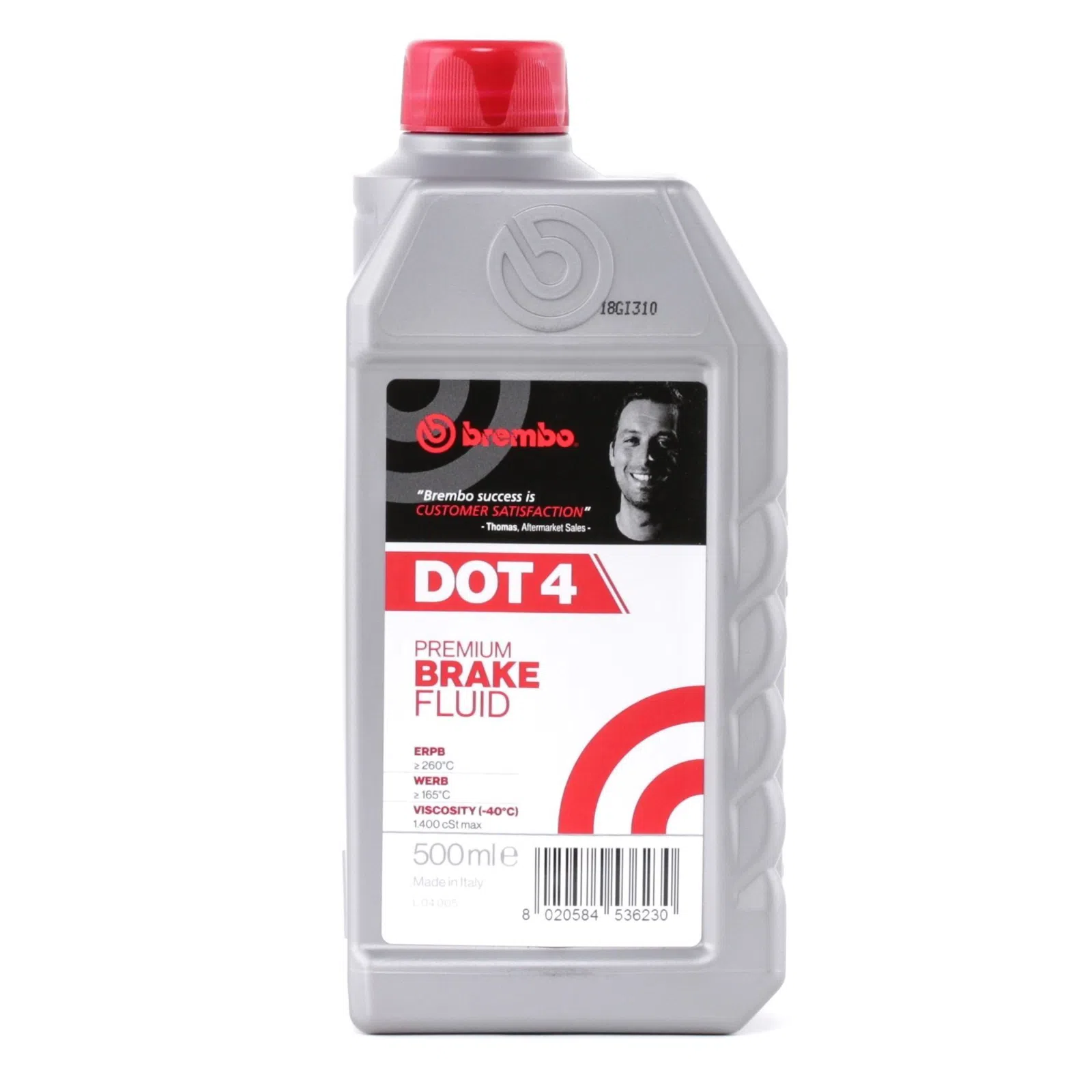 Molygreen Brake Fluid DOT4, 0.5L