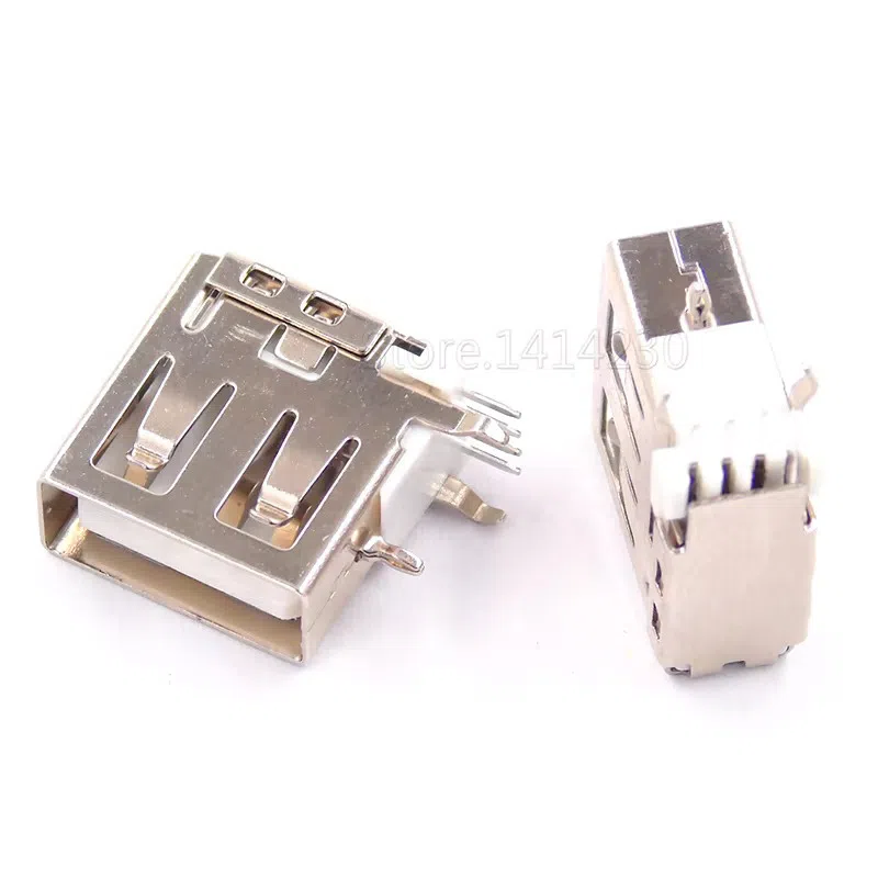 USB-A socket side needle 90 degrees