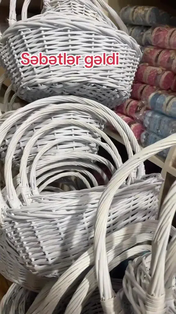 Səbət dəstləri, ev, mətbəx, hədiyyə və dekor üçün — şəkil 5