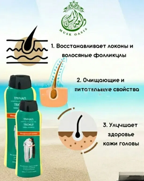 Trichup saç tökülməsinə və kəpəyə qarşı şampun (400 ml)