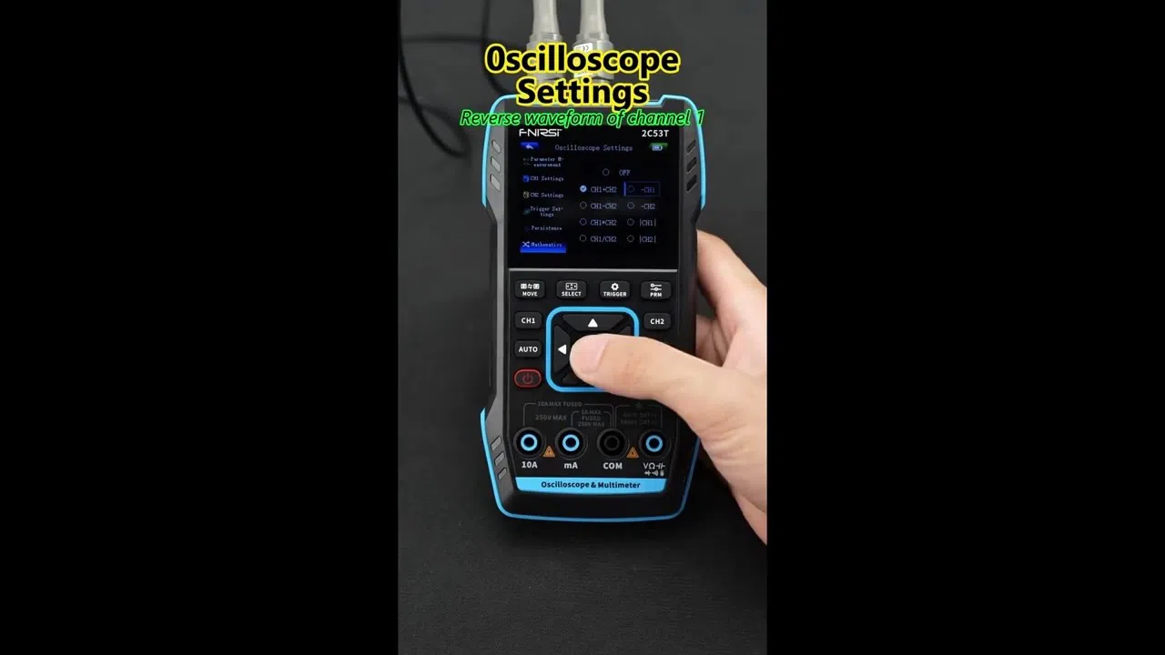 FNIRSI-2C53T Osiloskop, Multimetr və Siqnal Generator — şəkil 9