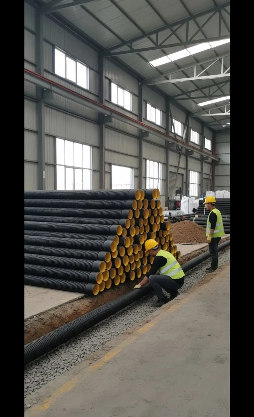 150 mm Qofralı Kanalizasiya Borusu