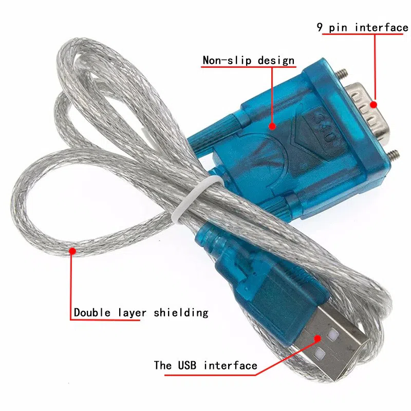 USB to RS232 COM Port Serial PDA 9 pin DB9 Adapter Cable — şəkil 2