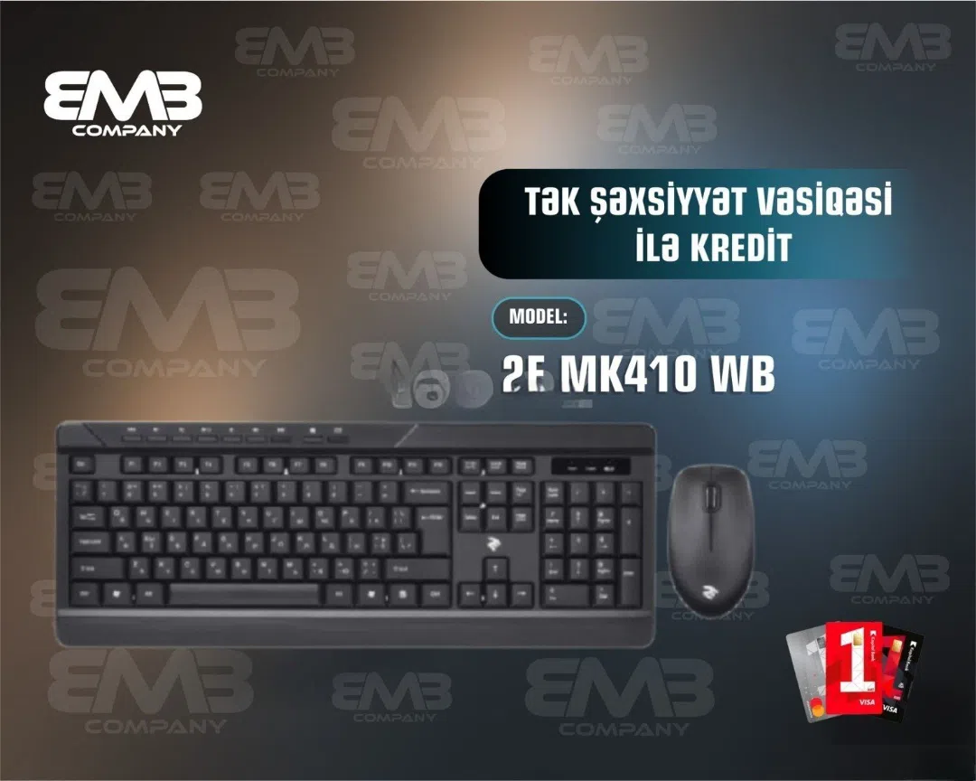 Klaviatura və Siçan Dəsti - 2E MK410 WB - Tenderyard