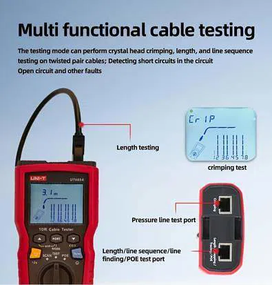 UNI-T UT685A KIT şəbəkə kabel test cihazı — şəkil 12