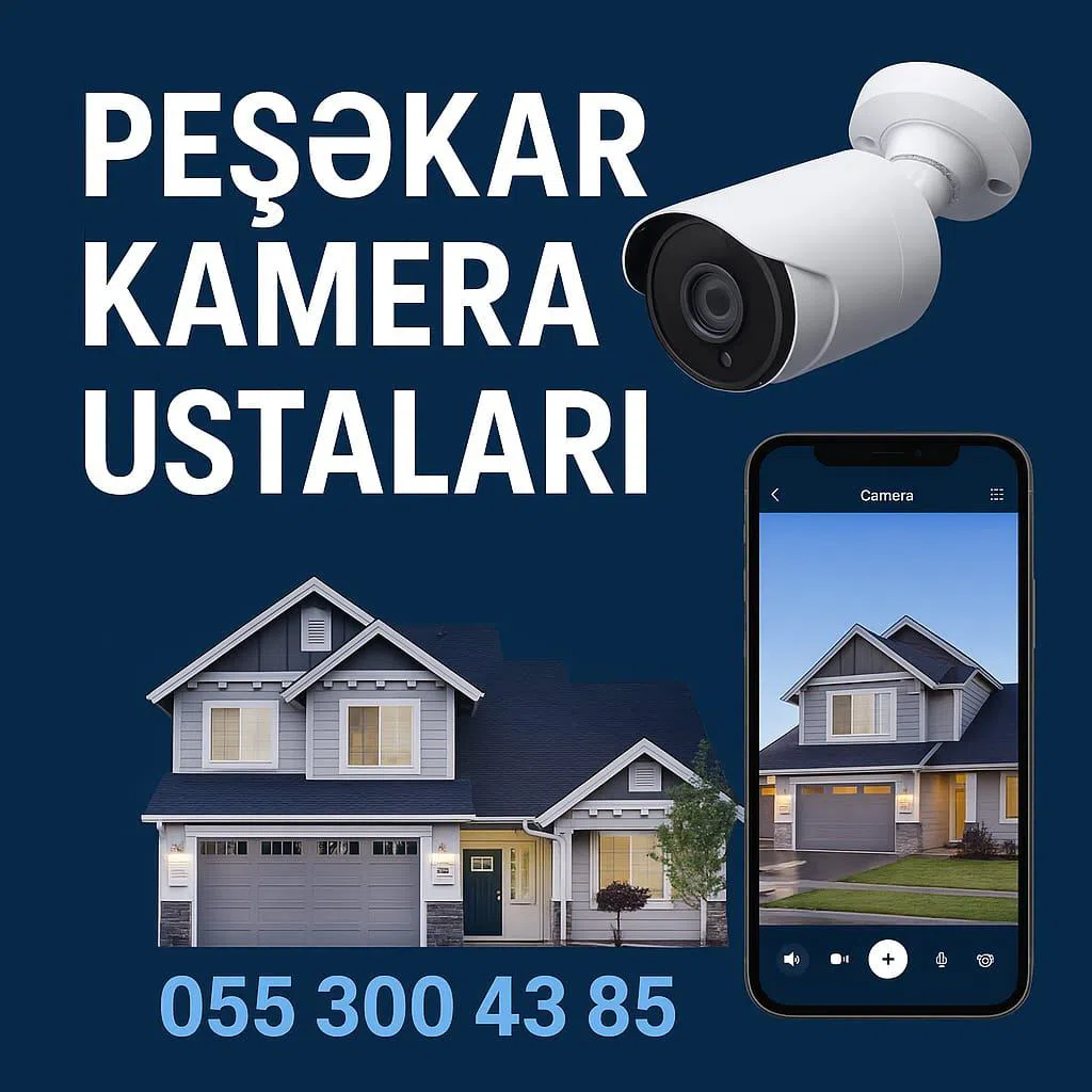 Peşəkar müşahidə kamerası quraşdırılması xidməti — şəkil 1