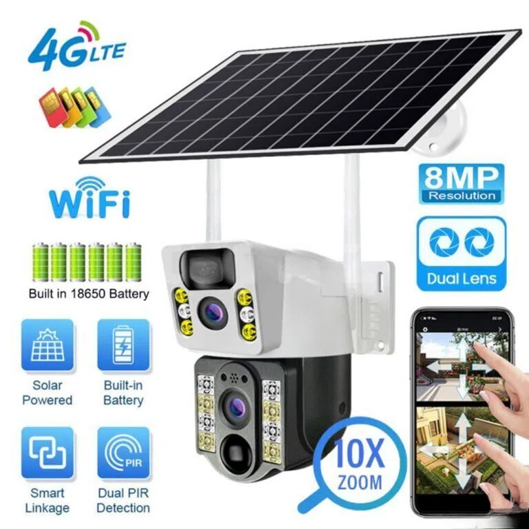 4G Solar Panelli PTZ Təhlükəsizlik Kamerası