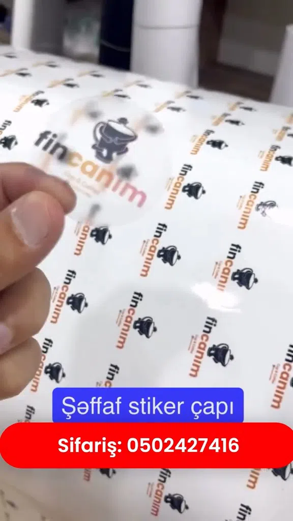 Stiker və etiketlərin peşəkar çapı xidməti - Tenderyard