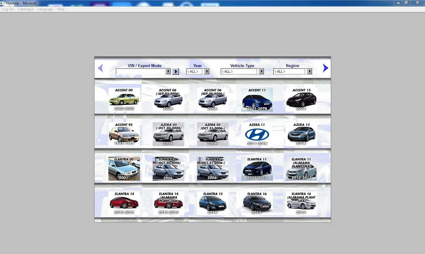 "Microcat Hyundai" proqramı — şəkil 9