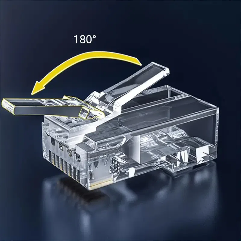 100 ədəd RJ45 Cat6 Keçidli Konnektor — şəkil 3