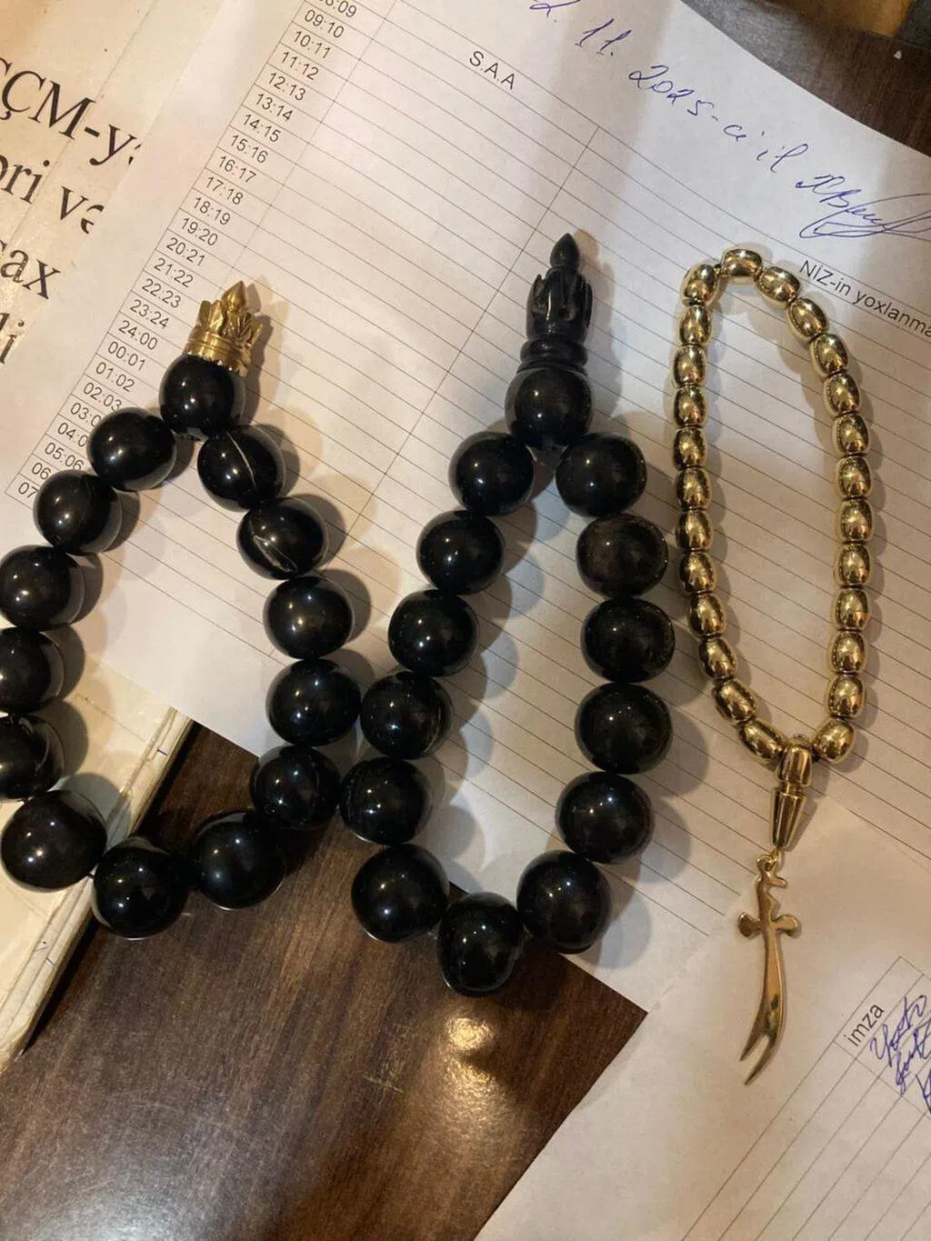 Qara Rəngli Zərif Təsbeh — şəkil 1