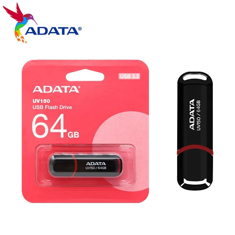 ADATA UV150 USB 3.2 Gen 1 64gb | Black — şəkil 1