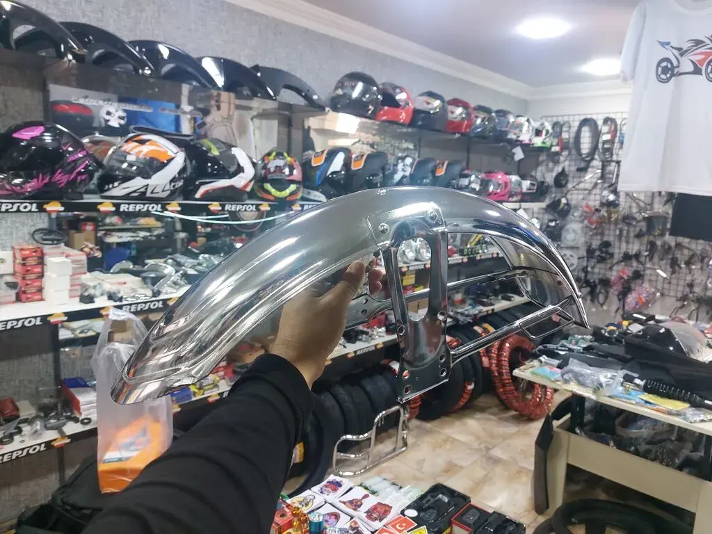 Chrome front fender for motorcycle - Tenderyard
