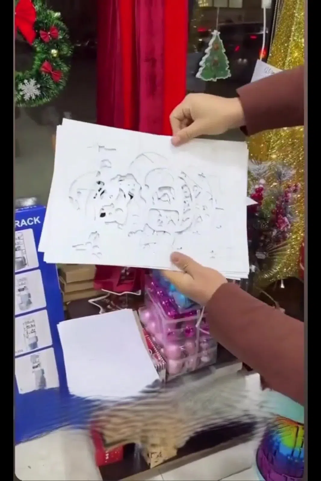 Süni qar dekorasiya materialı — şəkil 13