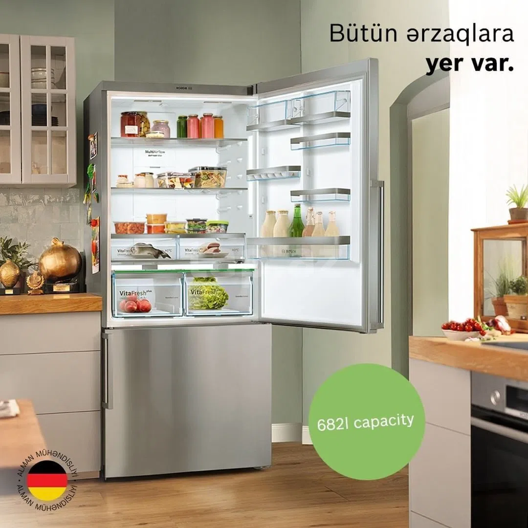 Soyuducu Gümüşü rəng, 2 qapılı