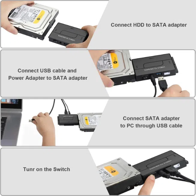 Universal USB 3.0 to IDE/SATA Convertor with Power Switch — şəkil 7