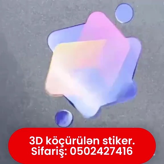 3D transfer sticker - Tenderyard