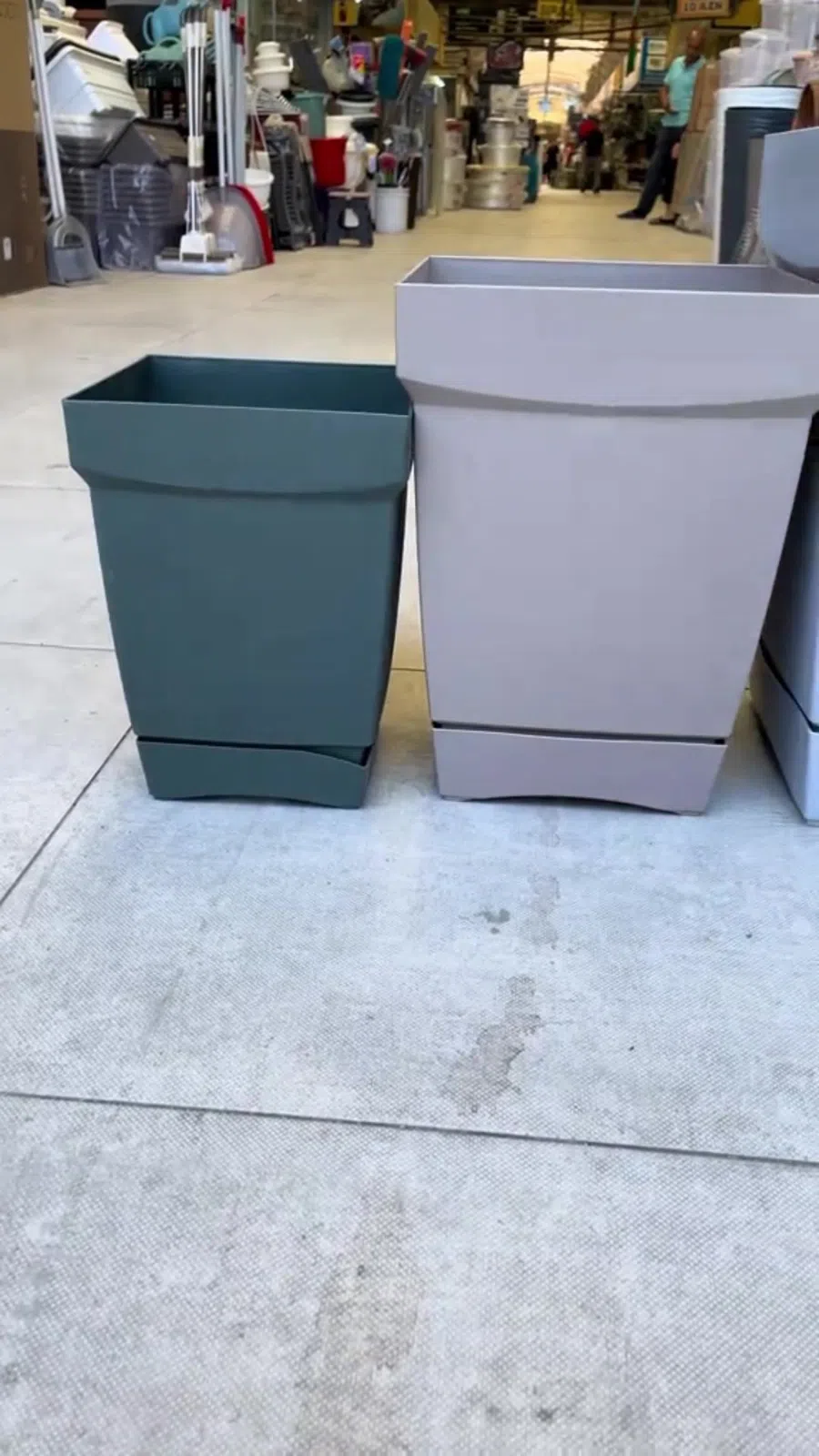 Plastik kvadrat dibçəklər — şəkil 6