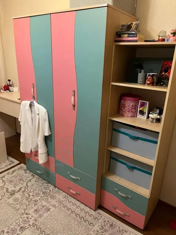 Children's wardrobe Mixed color - Tenderyard