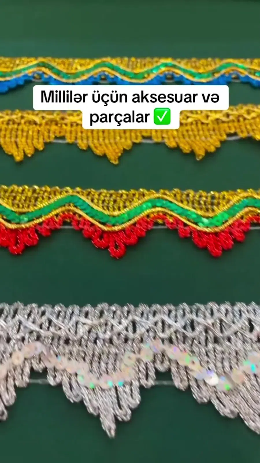 Milli geyim üçün parça və dekor materialları — şəkil 2